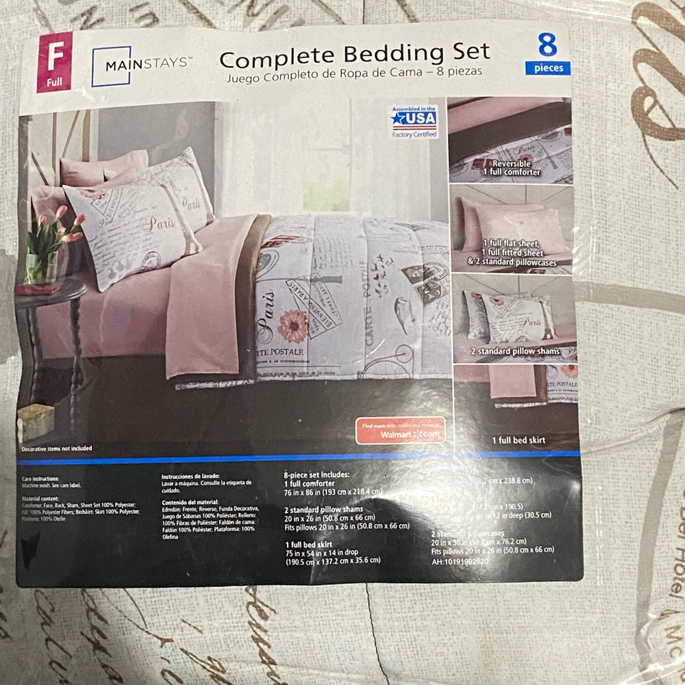 Full size bedding